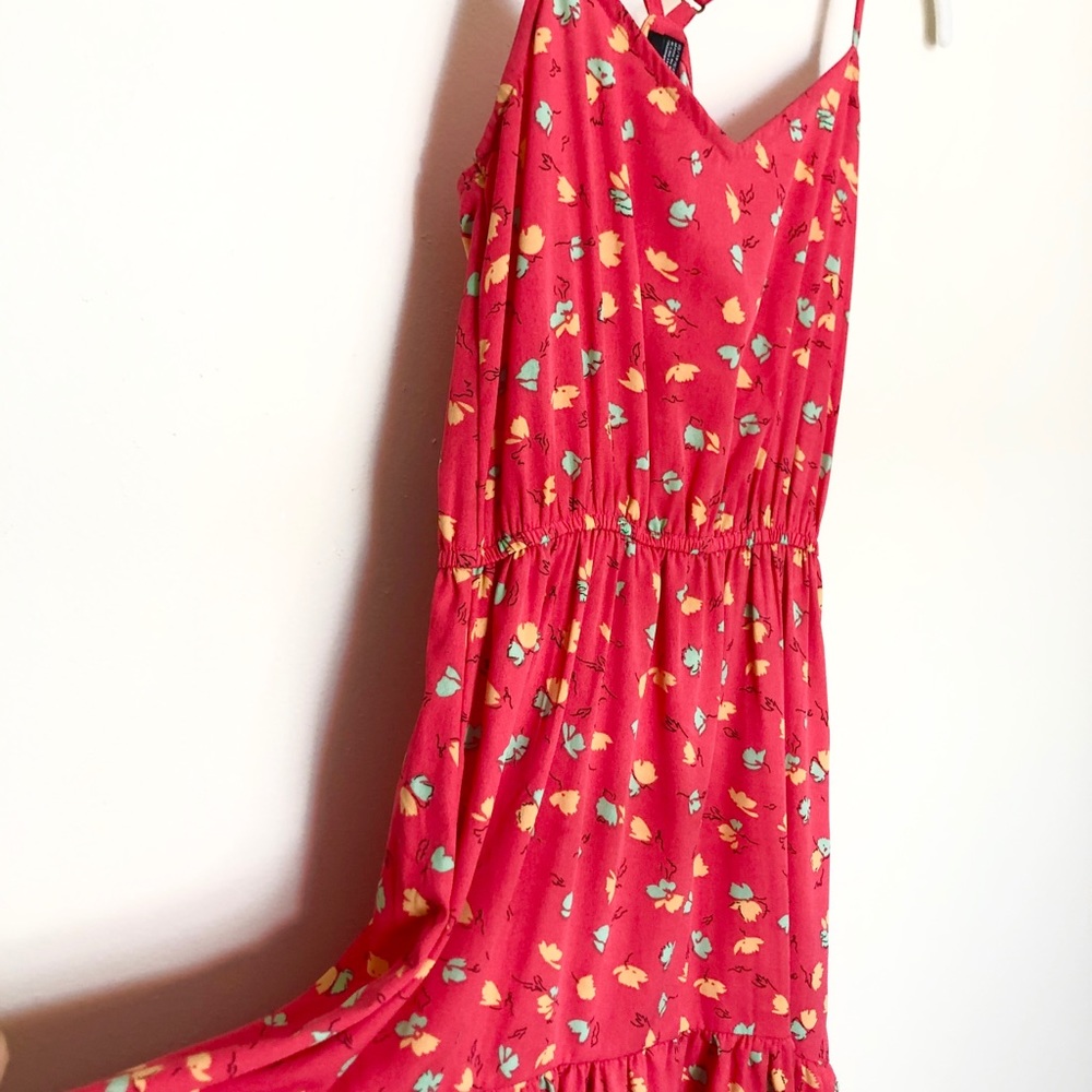SOLD! O’Neill || Red Floral “Sunkissed” High-Low Dress - Picture 7 of 7